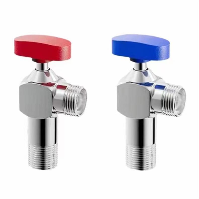 球芯全开大流量角阀全铜冷热水燃气热水器专用球阀三角阀开关4分详情9