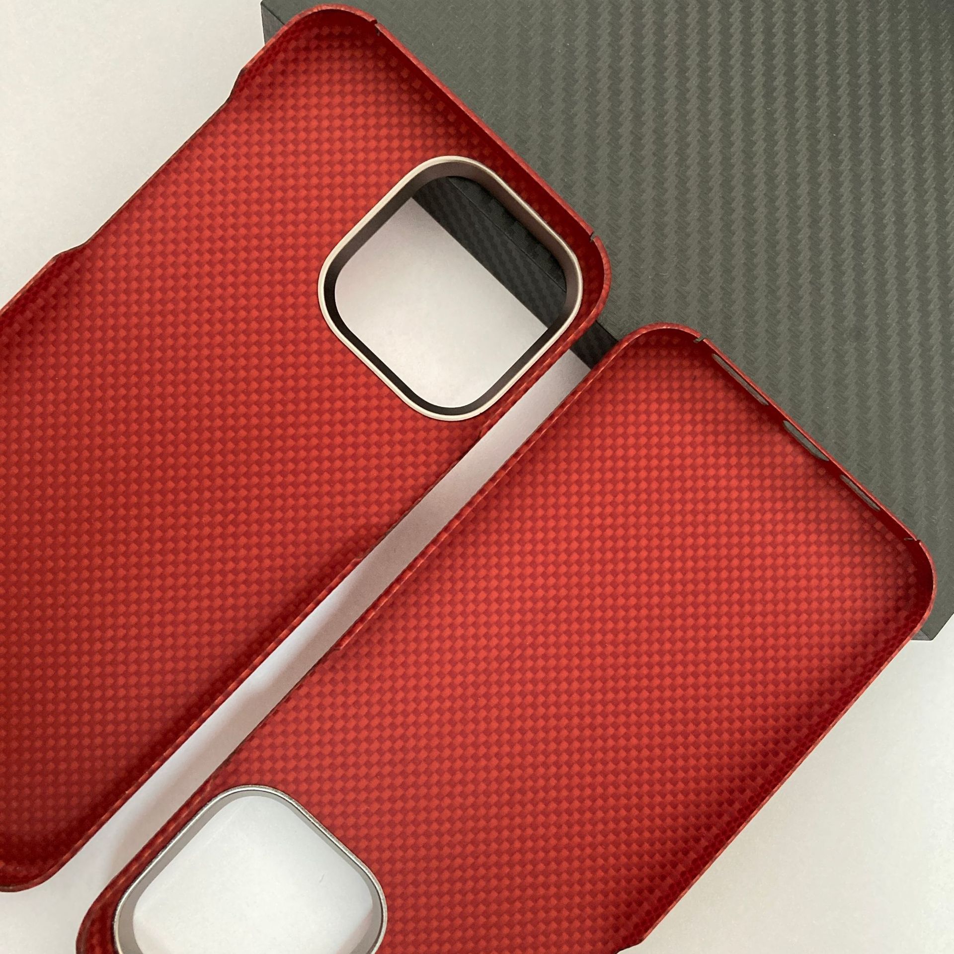 Kevlar China Red is suitable for Apple 15Pro/15Pro X Kevlar aramid fiber material phones pic 21