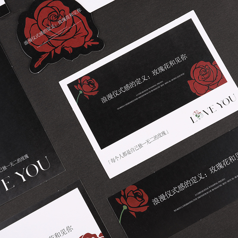 New Qixi Festival rose cards, Korean-style fresh flower wrapping paper, materials for bouquets and floral arrangements, and materials for flower wrapping paper in flower shops pic 4