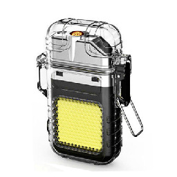 新款透明充电电弧打火机钥匙扣灯 多功能个性户外照明灯 野营露营便携详情24