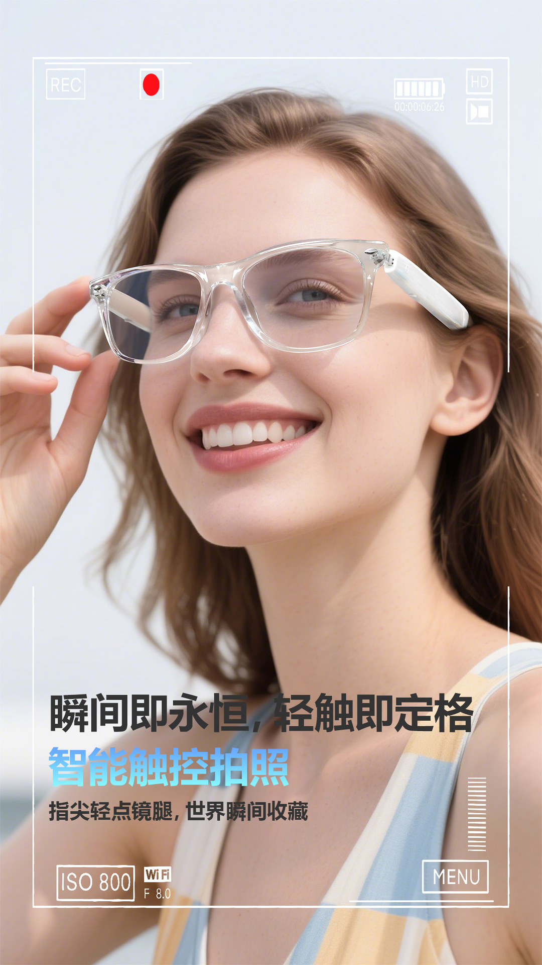 The new F16 AI translation Bluetooth glasses offer real-time translation in over 100 languages and are smart glasses for listening to music and making calls pic 6