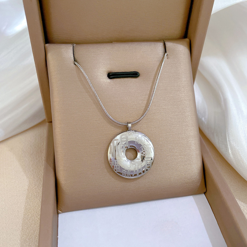 【通体钛钢】炉内真金电镀保色好冷淡项链女ins网红锁骨链配饰品详情22