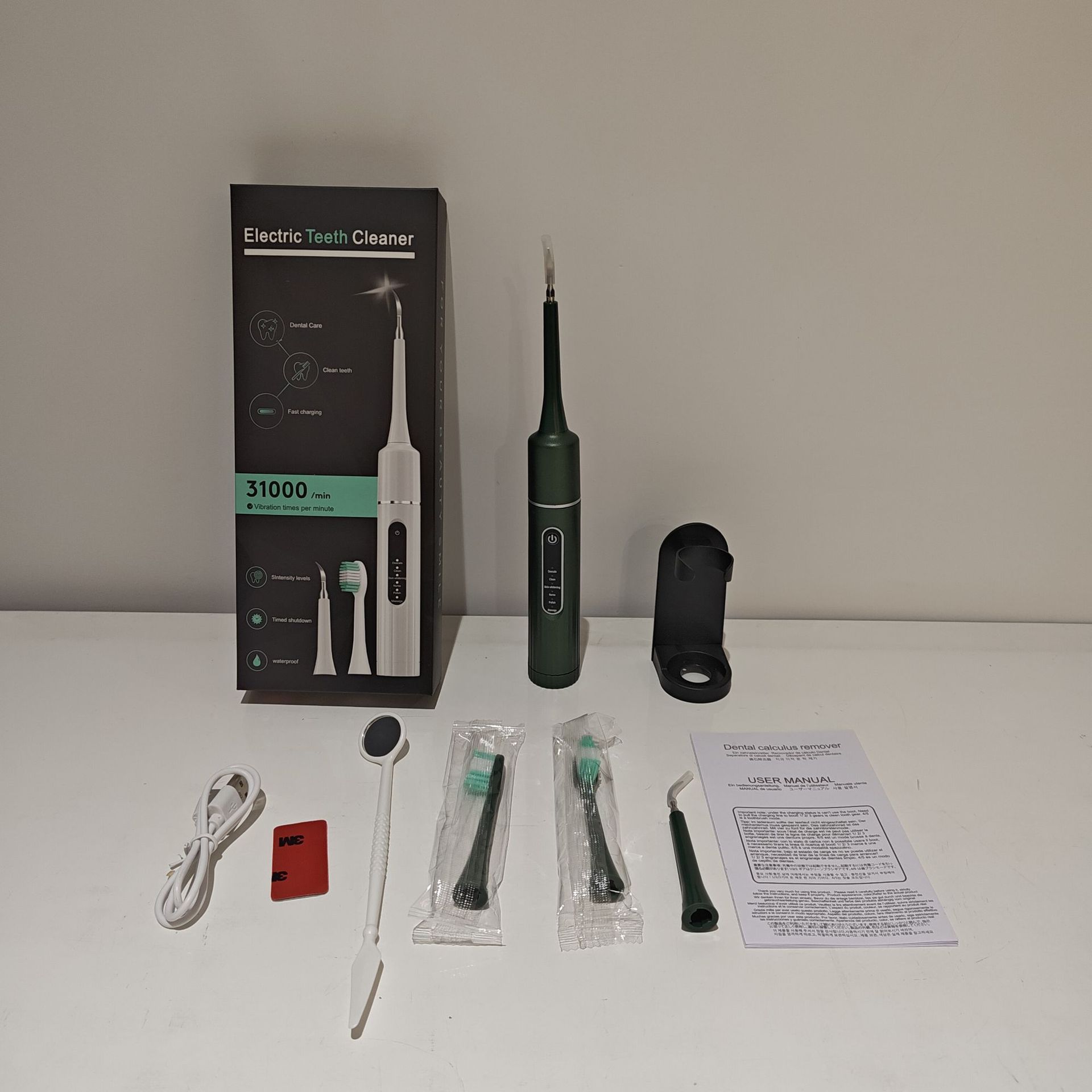 A popular foreign trade product, the six-in-one electric toothbrush set, portable tartar removal, teeth cleaning and beauty device pic 24