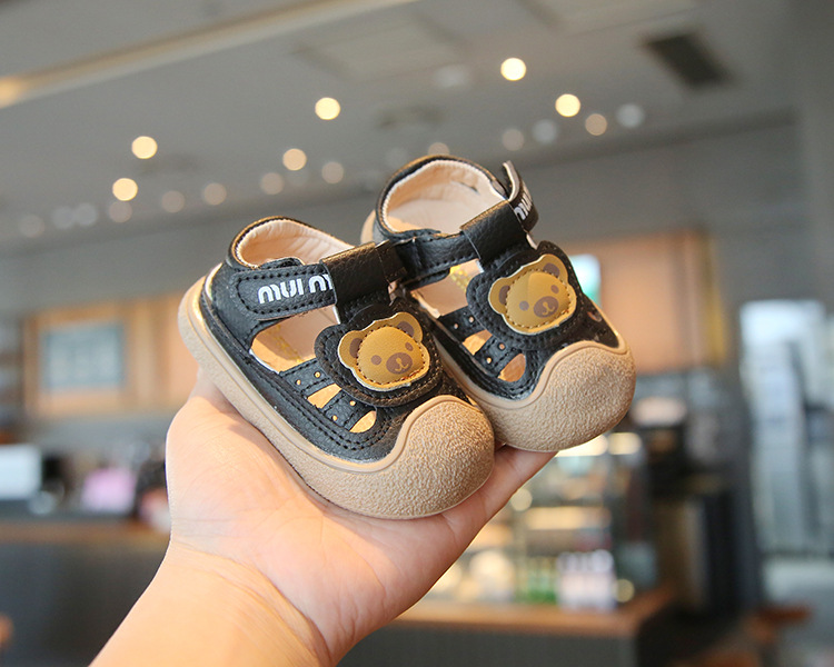 夏季新款婴儿学步鞋男女小童软底沙滩鞋0-3岁包头防滑凉鞋潮护脚详情10