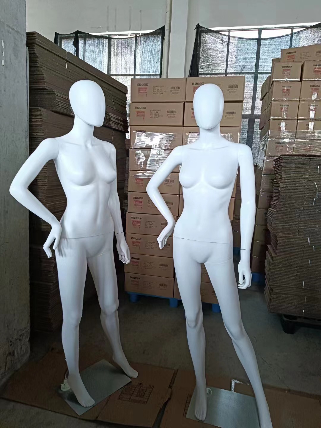 塑料模特白色人体模特女全身模特服装模特道具假人模特橱窗展示架详情11