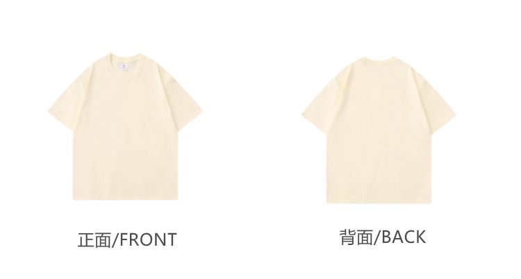 250g heavy-duty American pure cotton short-sleeved T-shirt, couple solid-color top, casual large-sized base layer, pure white T-shirt for men and women pic 12