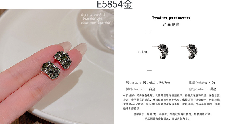ins风珍珠耳钉女小众轻奢百搭复古气质925银针耳环高级感批发详情55