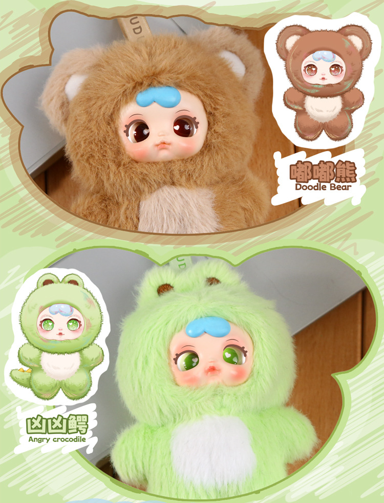 Cartoon plush girl milk candy blind box, trendy plush toy, plush pendant blind box, cute animal party blind box decoration pic 7