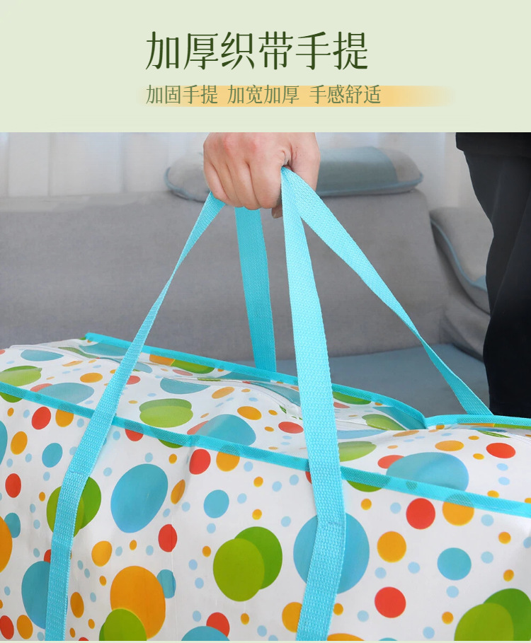 源头厂家大容量搬家袋加厚耐用无纺布袋家用棉被衣服收纳包手提打包袋详情4
