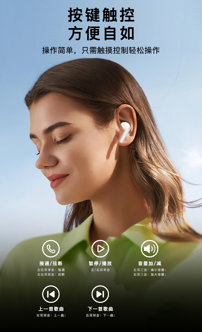 AI Translation Headphones M94 Wireless Ultra-Long Battery Life Cross-border Private Mold Touch Screen Bluetooth Headphones Non-in-ear Smart 5.4 pic 8