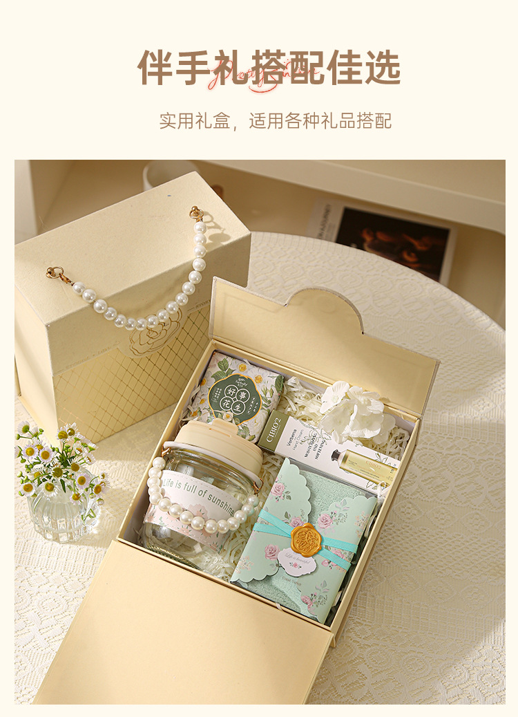 伴手礼毛巾复古花边礼盒珊瑚绒毛巾结婚伴娘回礼喜铺公司创意礼品详情8