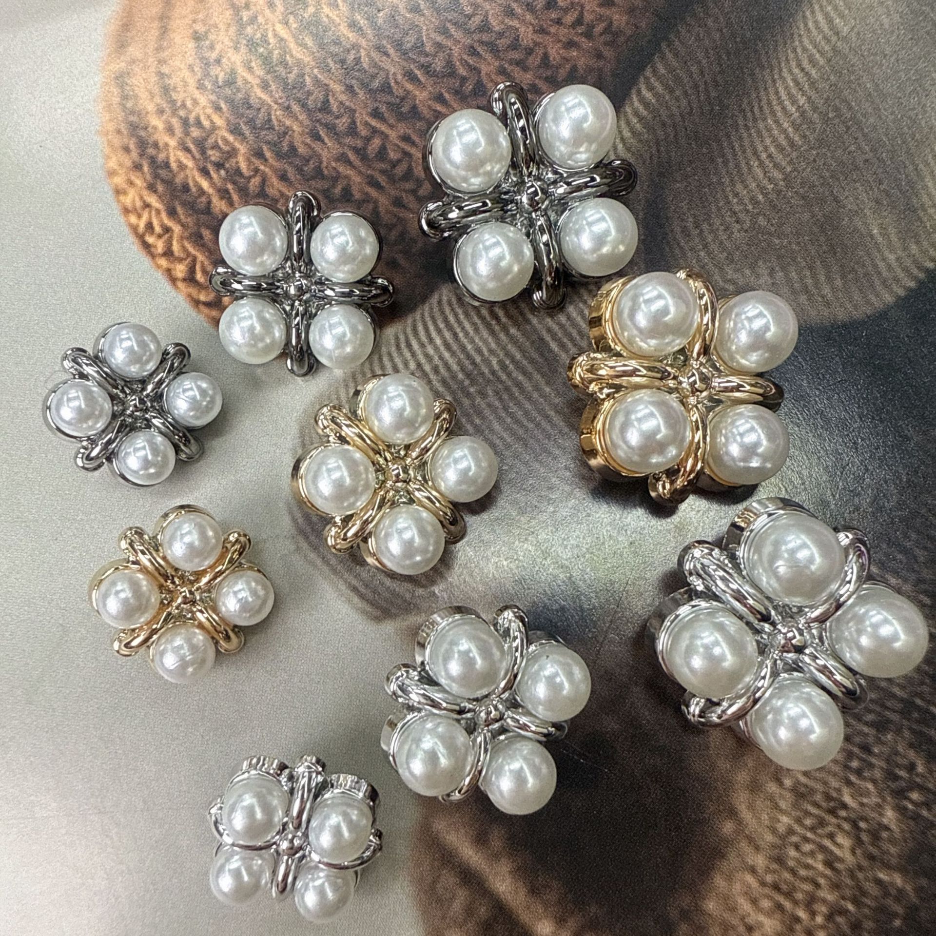 峻恺新款小香轻奢风金属纽扣衬衫开衫扣子衣领袖扣连衣裙小纽扣详情2