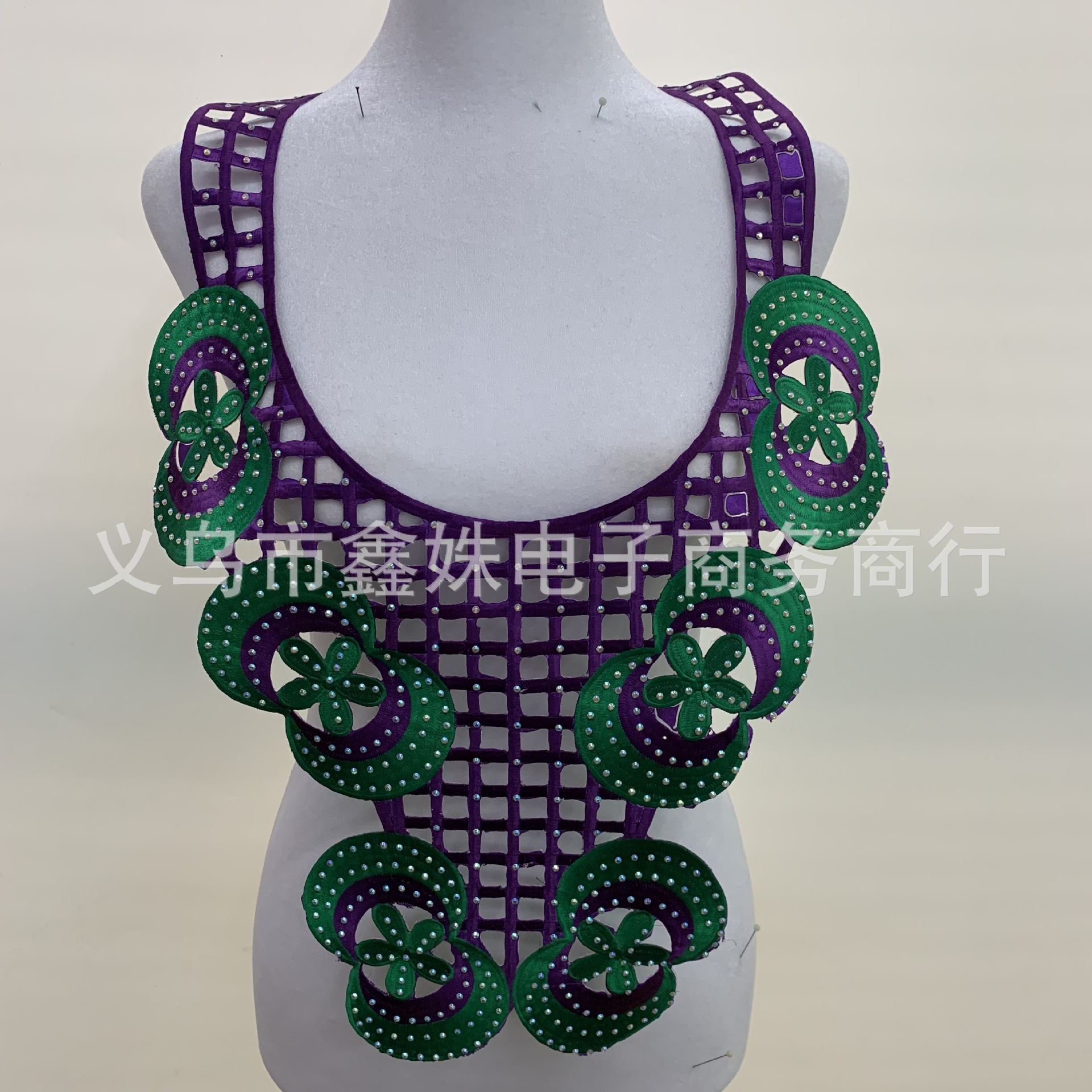 Embroidery, rhinestone and diamond fabric with adhesive backing decoration for foreign trade clothing accessories pic 51