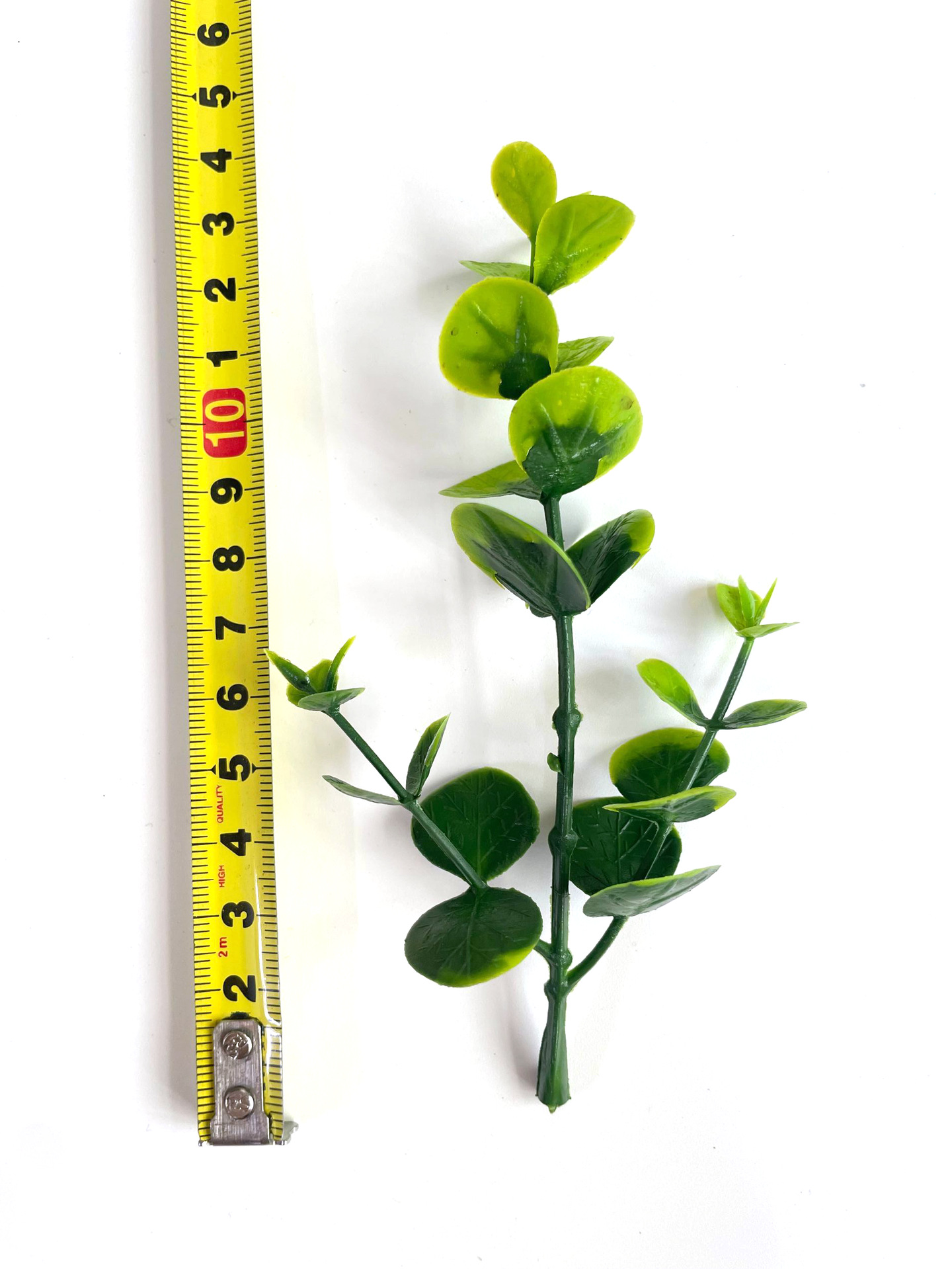 厂家批发仿真尤加利金钱草桉树叶绿植塑料水草假花配件办公园艺装饰详情6