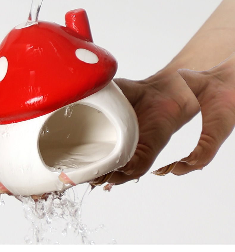 跨境鱼缸陶瓷鱼虾躲避屋陶罐窝迷你鹦鹉繁殖屋躲避洞摆件造景孔洞详情10