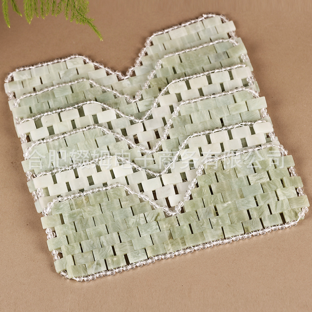 天然玉石眼帘眼罩手工编织清凉冷热敷眼部舒缓按摩眼罩批发跨境详情12