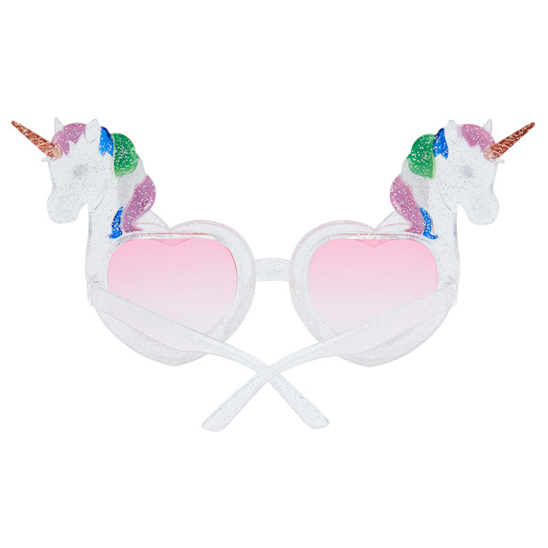 独角兽节日搞怪眼镜生日礼品派对眼镜拍照摆件用品道具适合孩详情3