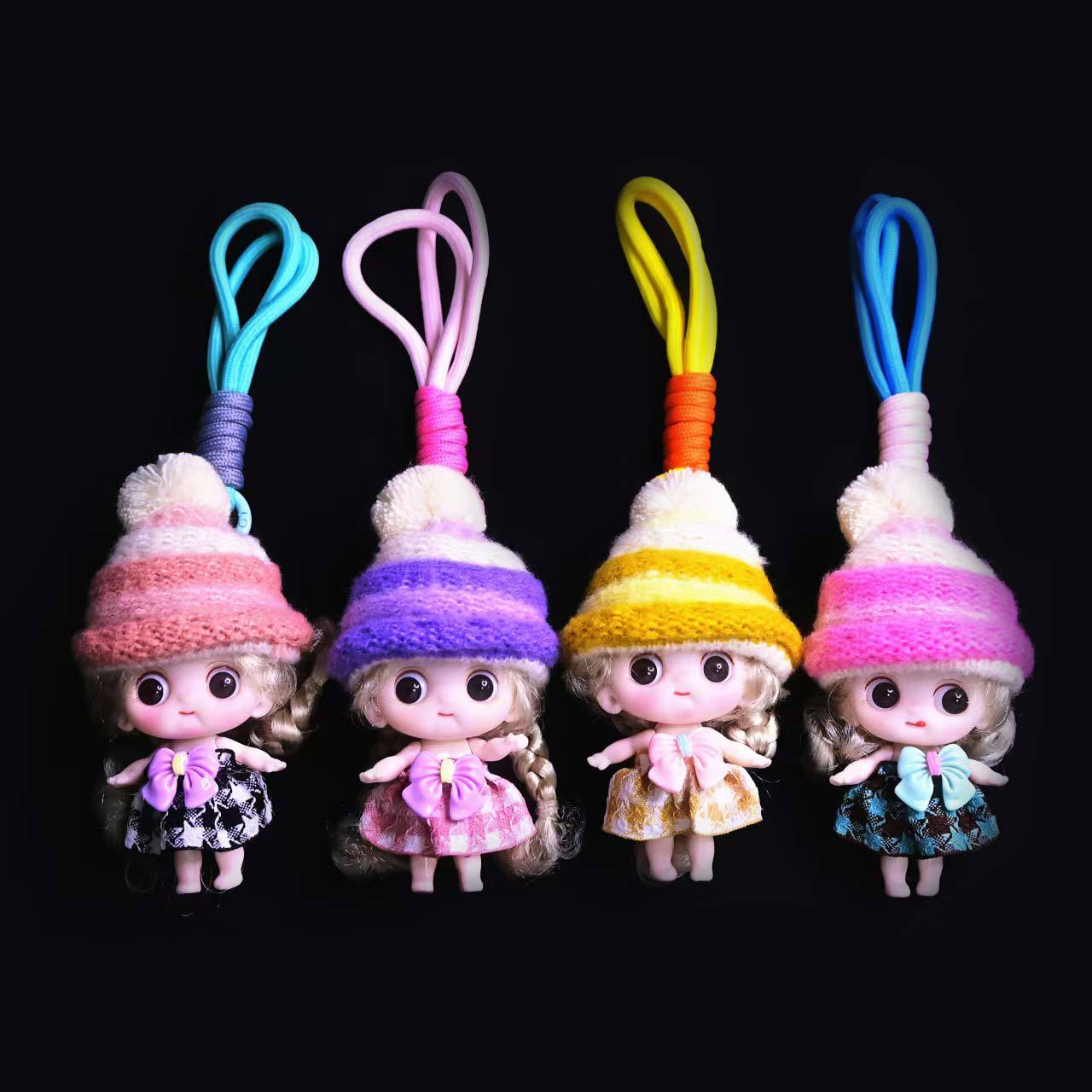 潮流时尚多色卡爱卡通洋娃娃配饰挂件玩偶少女心娃娃公仔背包挂饰详情7