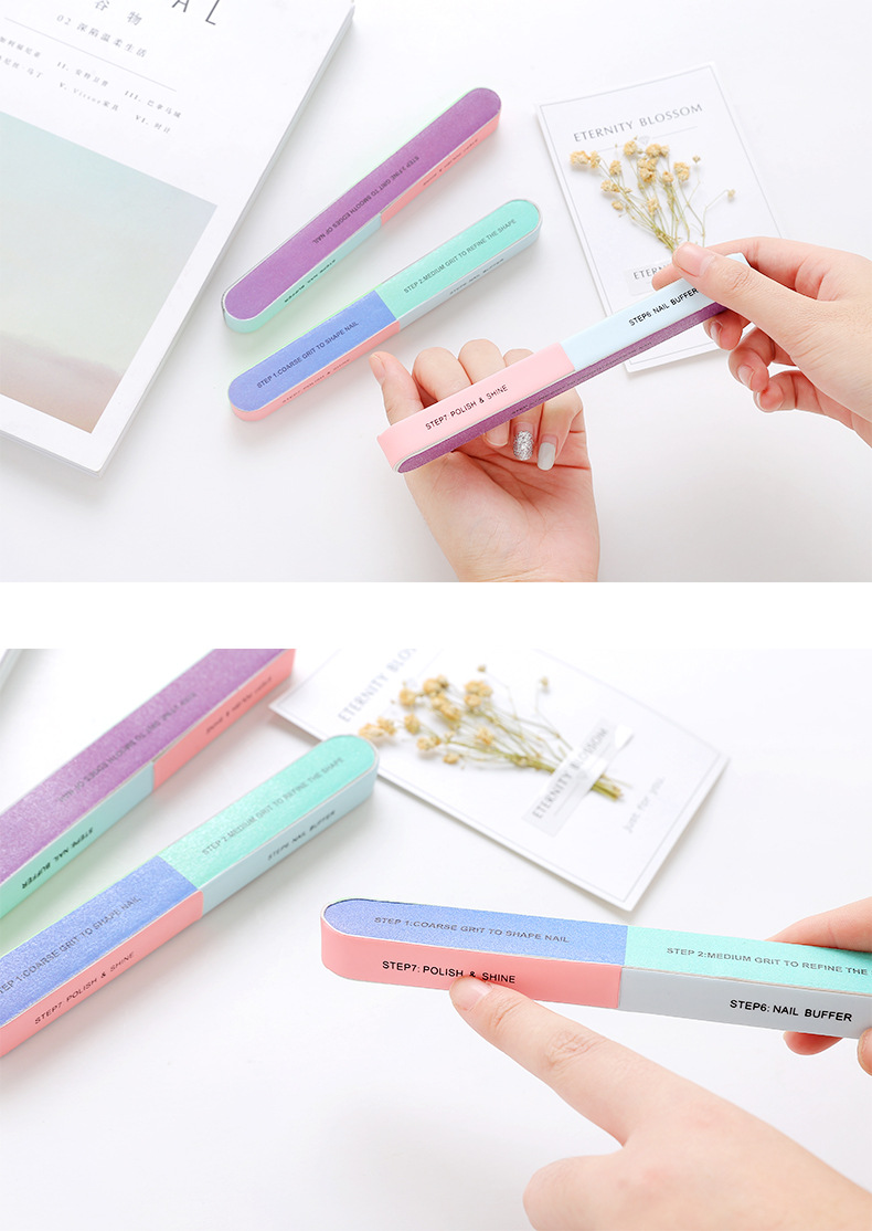 1586指甲锉打磨砂条六面抛光锉美甲工具指甲锉条双面磨指甲器详情6