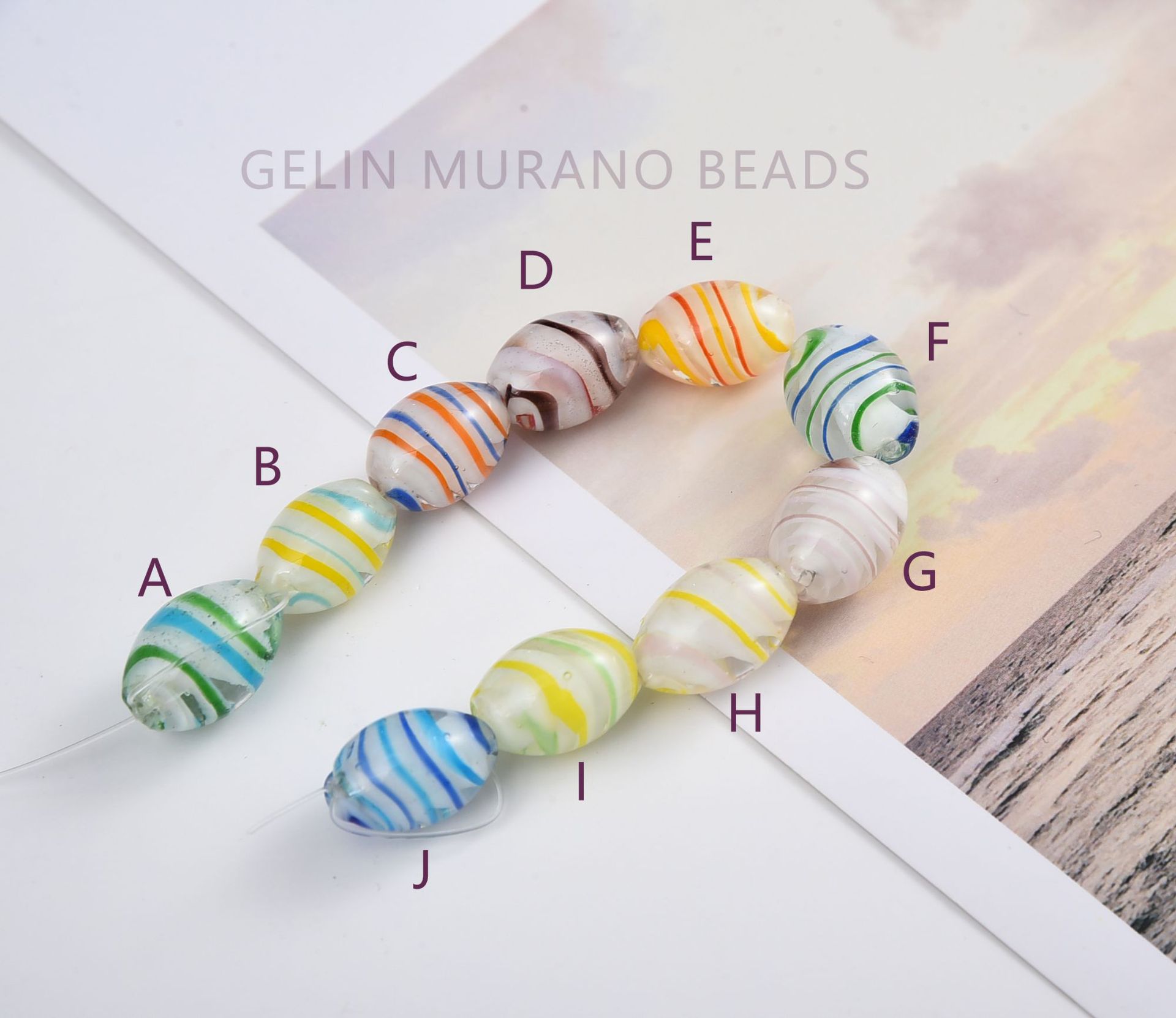 琉璃珠香灰手链手工项链毛衣链耳环头饰材料鼓形散珠diy饰品配件详情2