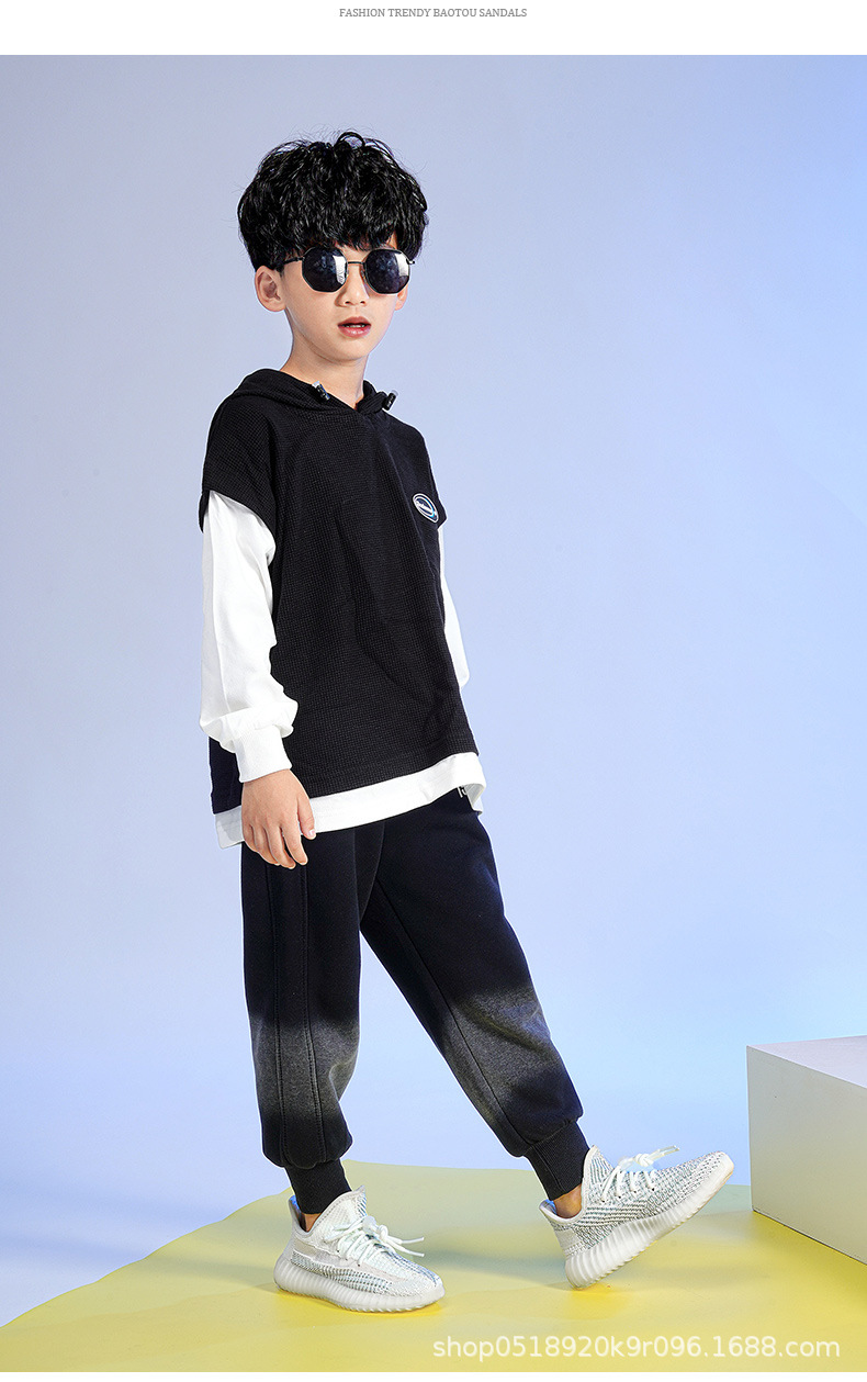 柏宜椰子鞋儿童鞋男350软底大小童女运动鞋春夏季透气亲子休闲鞋详情23