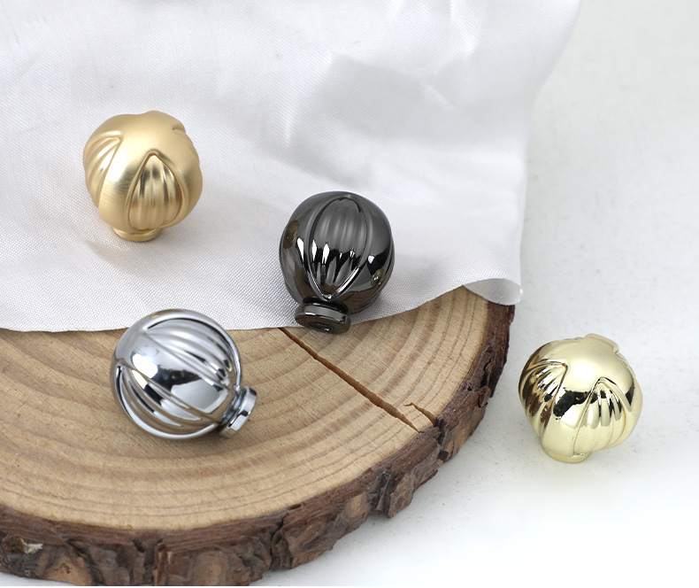 鸽子蛋椭圆抽屉单孔拉手北欧金色亮光黑色橱柜衣柜家具圆形小拉手详情33