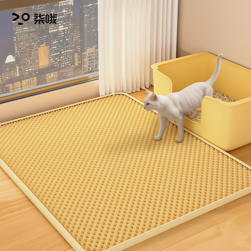 eva猫砂垫防带出猫砂过滤防外溅防脏猫砂盆宠物垫双层猫狗垫子详情2