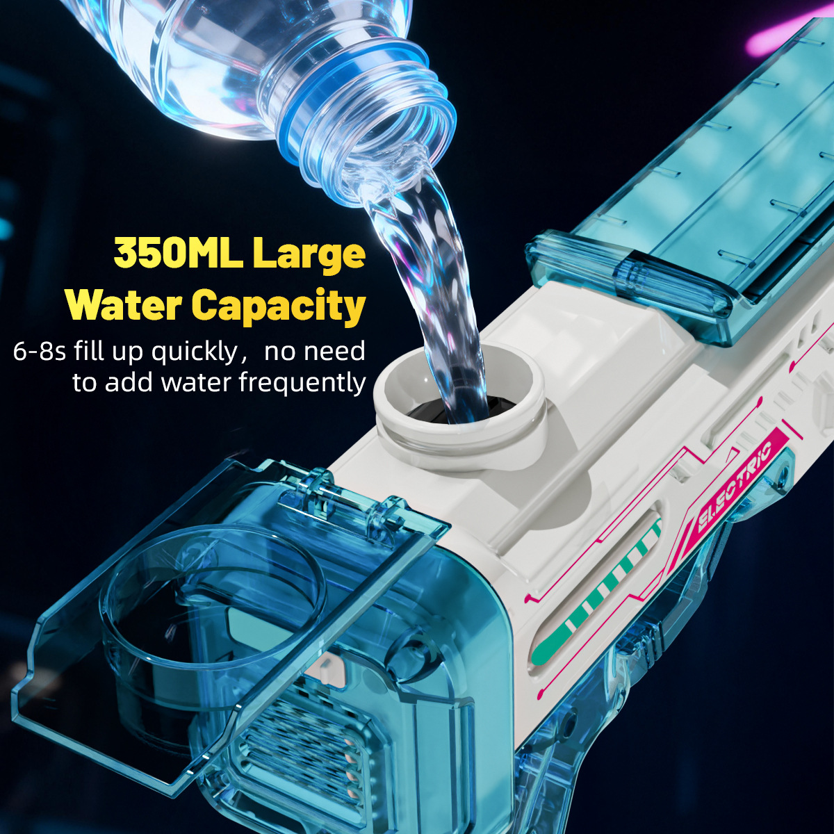 The new trendy toy, the colorful electric water gun, features cool seven-color lights, creative dynamic sound effects, and an atmosphere for children pic 10