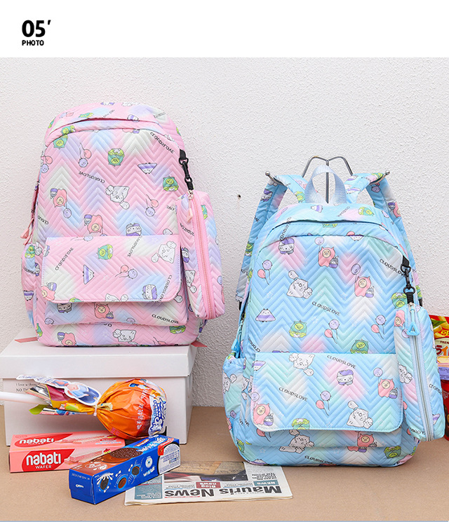 A large-capacity, lightweight backpack for girls in Korean high school, versatile, and a fresh and simple backpack for primary and junior high school students pic 6