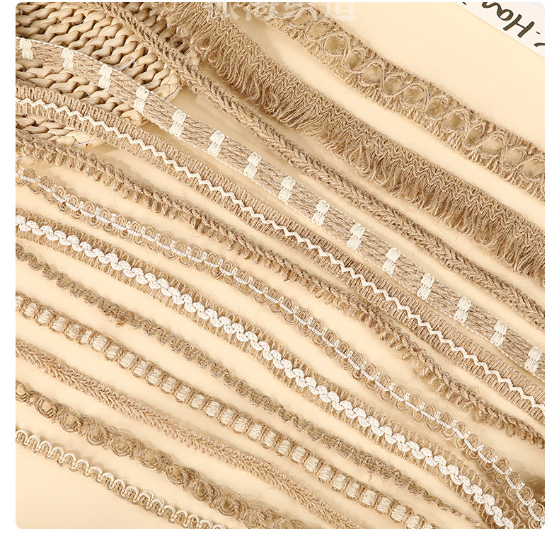 蝴蝶结辅料服装装饰麻绳装饰带无异味手工DIY麻带黄麻织带配饰详情13