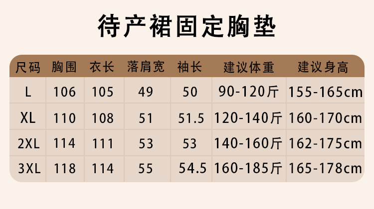 孕妇待产裙夏季带胸垫纯棉a类月子服睡衣裙产后产妇产房生产检裙详情5