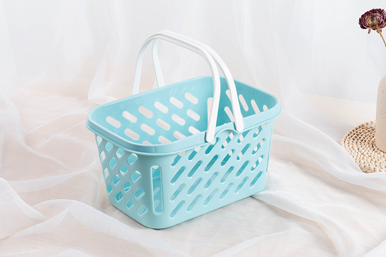 Shopping baskets, small hand-held baskets, bath baskets, toiletry baskets, plastic storage baskets, storage frames, fruit baskets, vegetable baskets pic 10