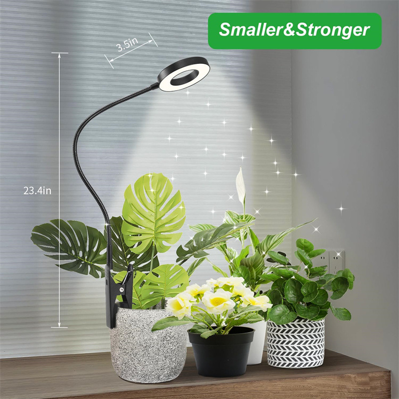 Flowerpot clamp-type plant supplementary lighting lamp, full-spectrum plant growth lamp, indoor small plant landscape lamp, angel ring lamp pic 8