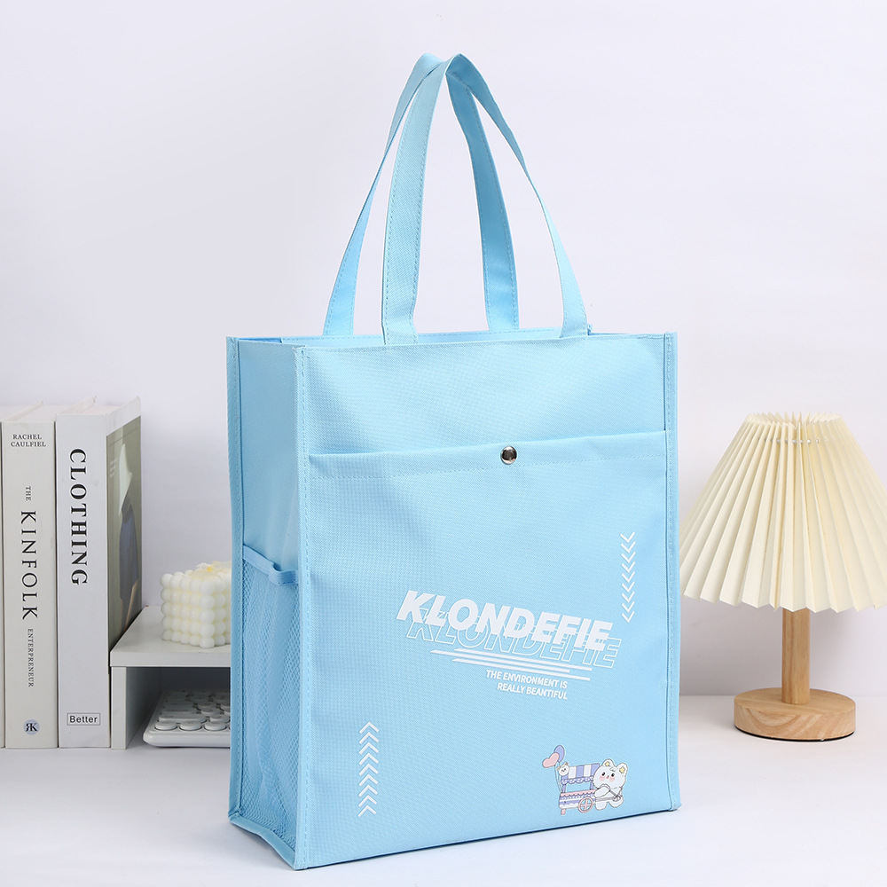 手提袋小中学生牛津布袋补课袋美术袋补课包手拎袋单肩包卡通印花详情11