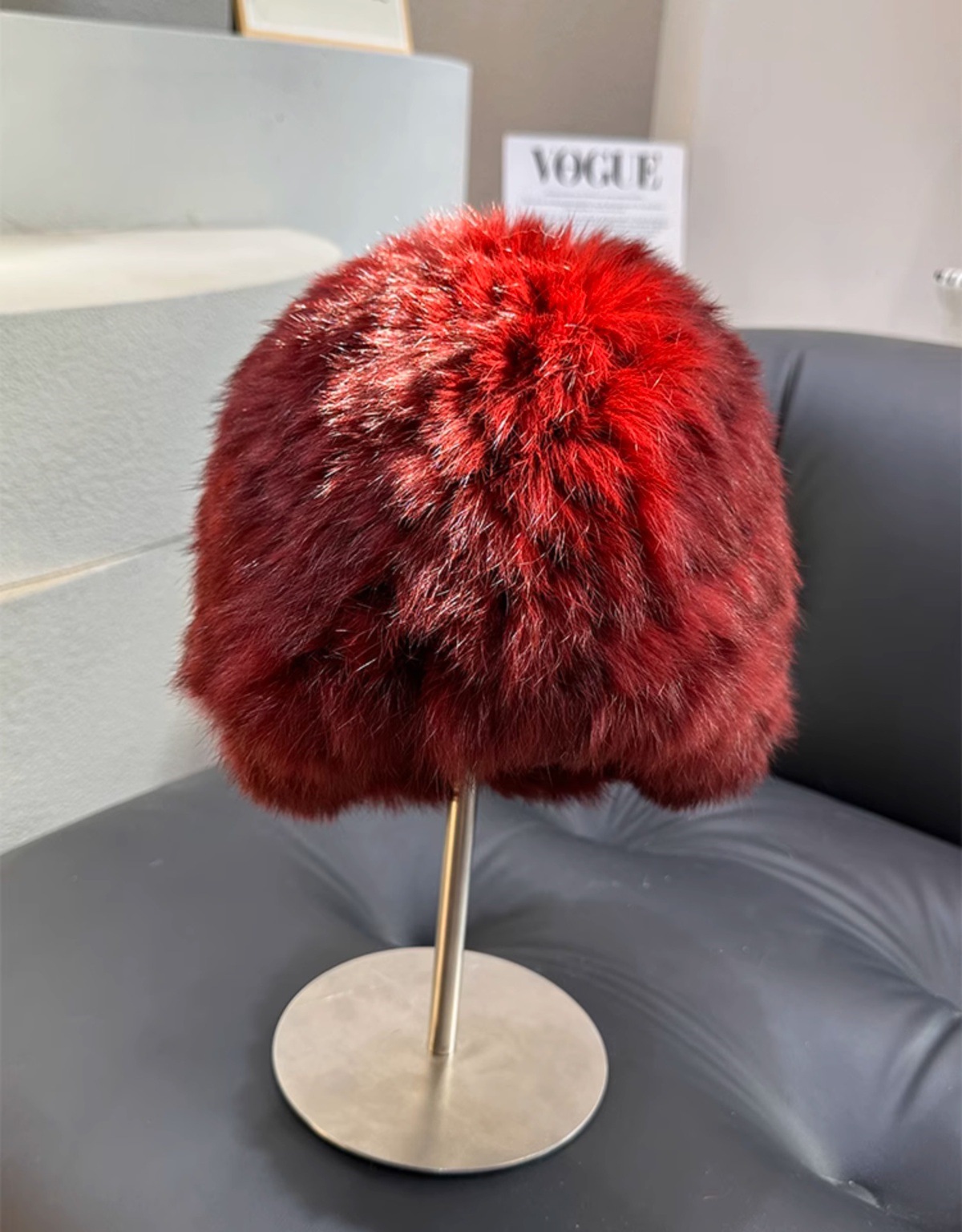 品牌【森多娜】2025新款韩系兔毛绒帽子女秋冬款加厚保暖防寒批发成人帽显脸小皮草护耳渔夫帽高级百搭款详情43