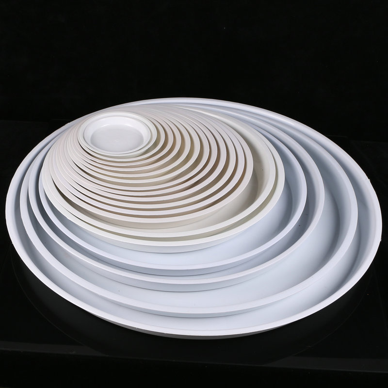 圆形花盆平边托盘塑料底托 多规格塑料接水盘底托多肉花盆托底盘详情9