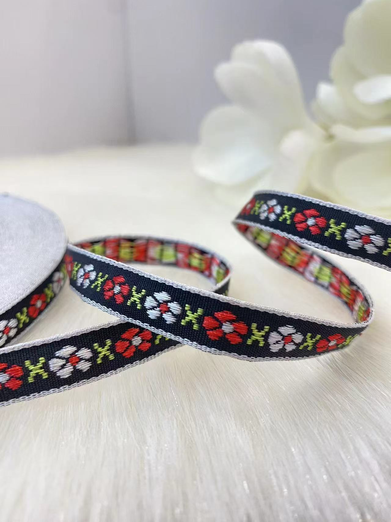 多种款式现货民族风提花刺绣织带新春发饰头饰辅料批发厂家直供详情21