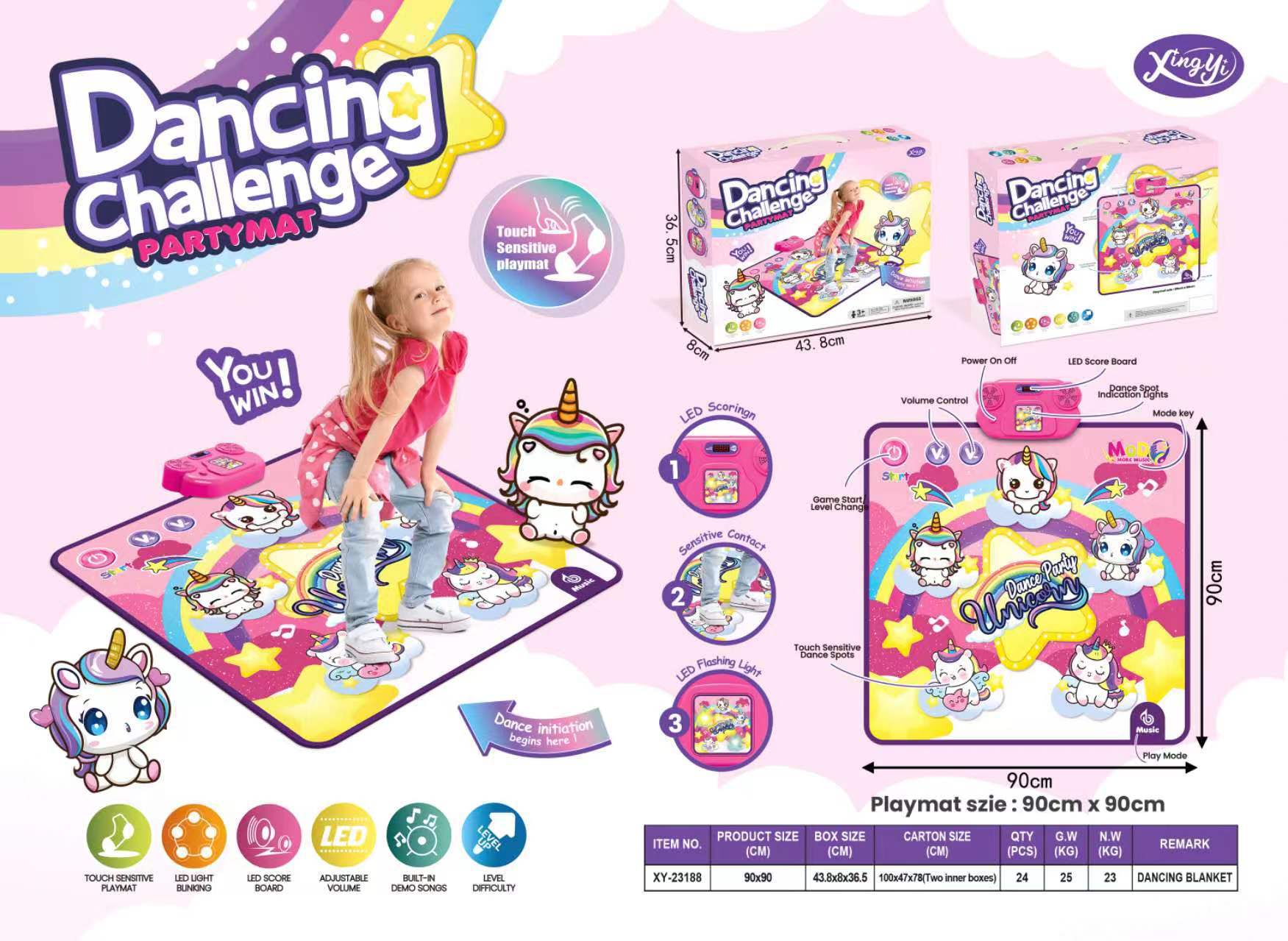 跨境蓝牙音乐钢琴毯 儿童跳舞毯 发光亲子互动体感游戏 生日礼物 爬行游戏垫 体验音乐的乐趣详情5