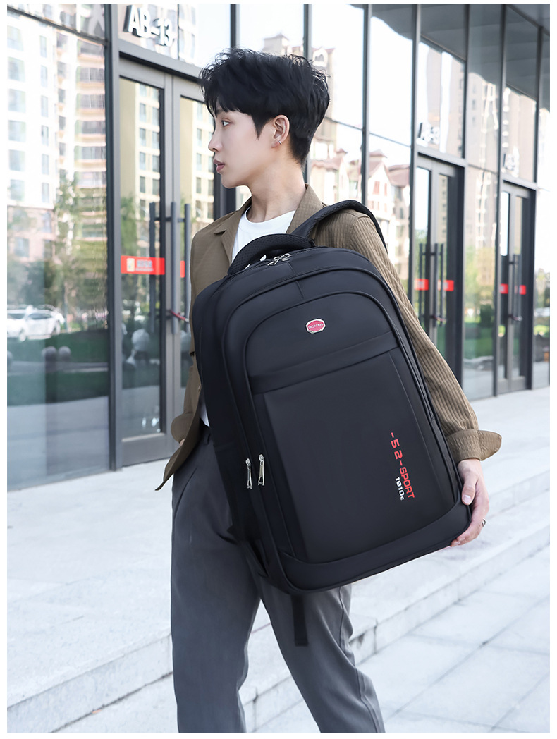 商务背包男士双肩包男生旅行休闲出差通勤大学生笔记本电脑书包男详情14
