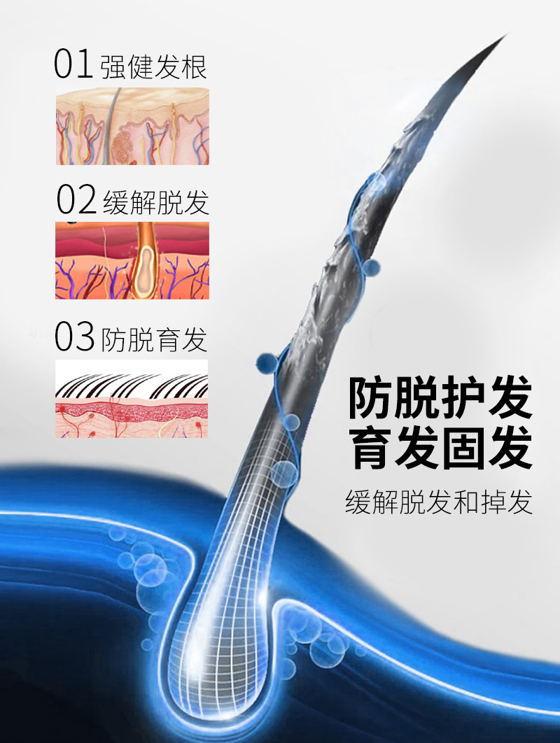 发功夫生姜洗发水防脱发固发育发正控油蓬松去屑洗头膏露男女详情6
