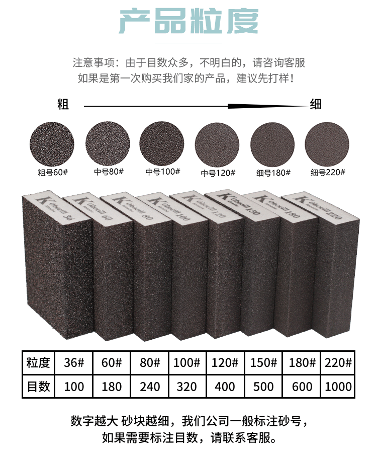 新款清缝海绵砂块厚款擦墙海绵砂砖磨块木工砂纸美缝打磨抛光工具详情6