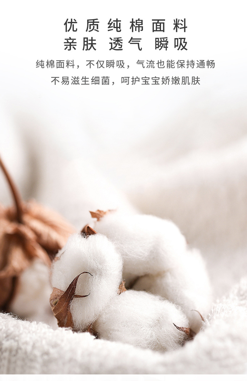 宝宝训练裤儿童a类纯棉尿布兜防侧漏婴儿春夏款尿布裤可洗隔尿裤详情4