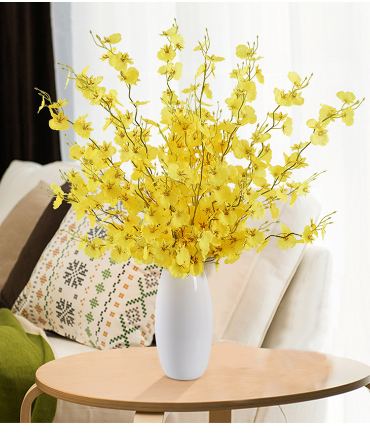 Artificial dancing orchid, Phalaenopsis, silk flowers, living room decoration, dining table, dried flowers, artificial flowers, vases, ornaments, bouquet arrangement pic 4