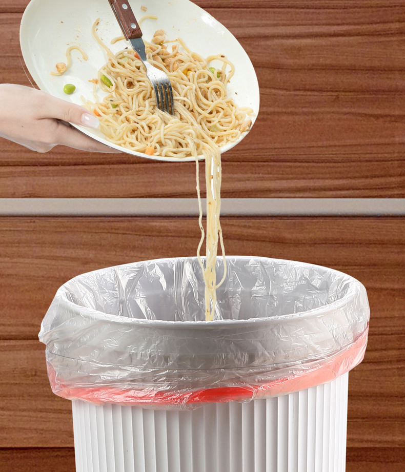 日用百货黑色抽绳垃圾袋家用加厚手提自动收口大号清洁塑料袋批发详情7