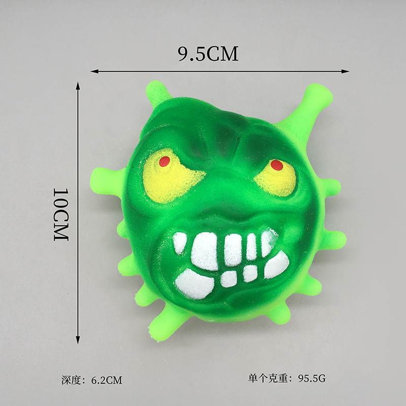 Cross-border stress-relieving Devil Release toys Halloween Mask Devil Flour TPR Soft Rubber Kneading Fun Factory Batch pic 3
