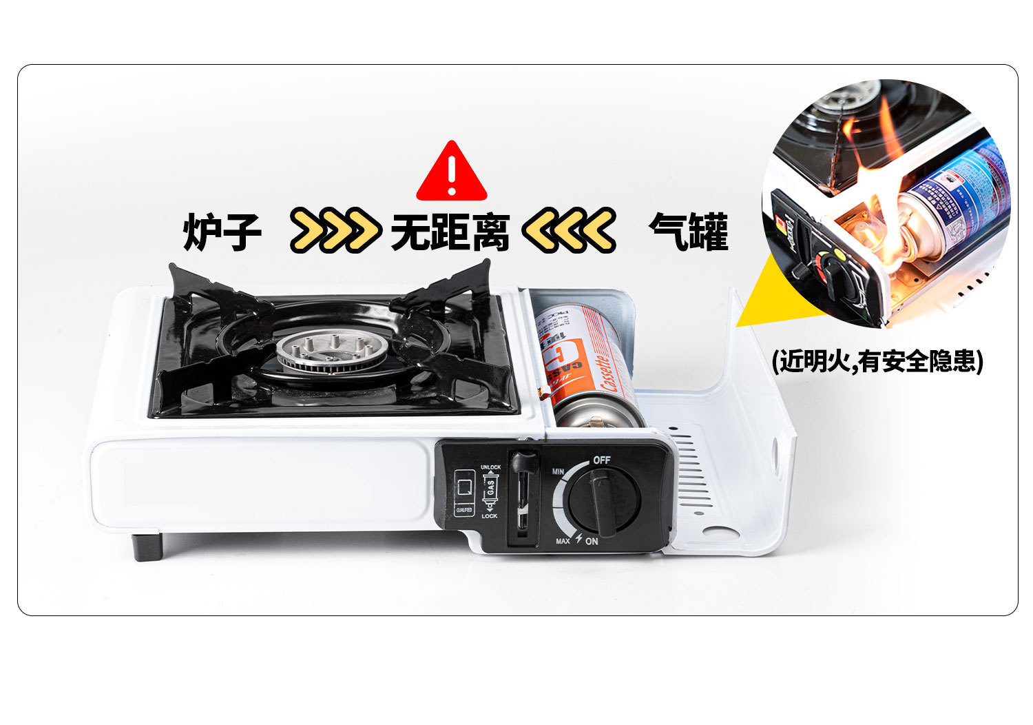 韩式便携卡式炉户外燃气炉液化气小炉钢瓶煤气罐180g详情17