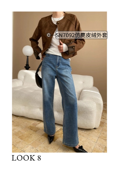 司南 早春新款 艺术感立体发泡感圆领微透防晒罩衫T恤 SN6876详情18