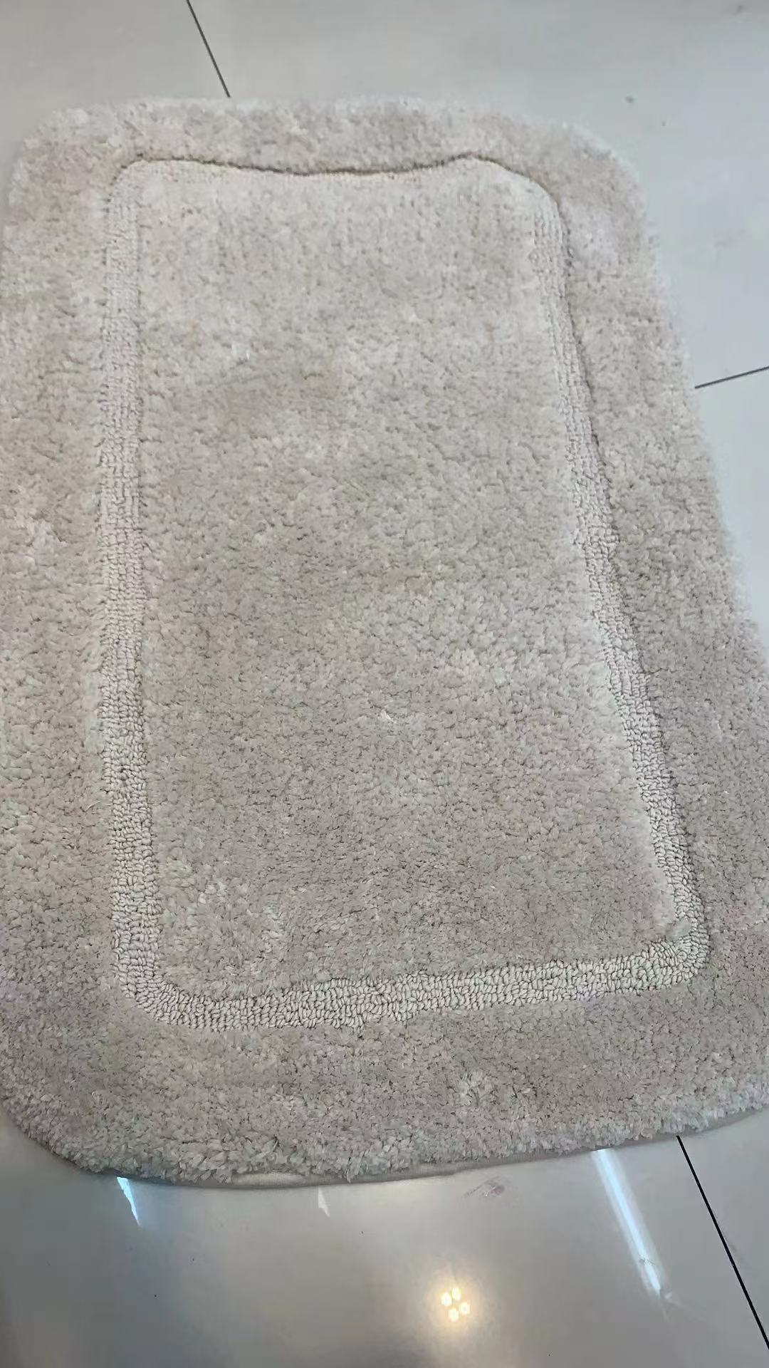 Blanco SBR antideslizante fondo europeo y americano de alta gama tufted alto y bajo jacquard ultra suave interior baño baño piso estera pic 12