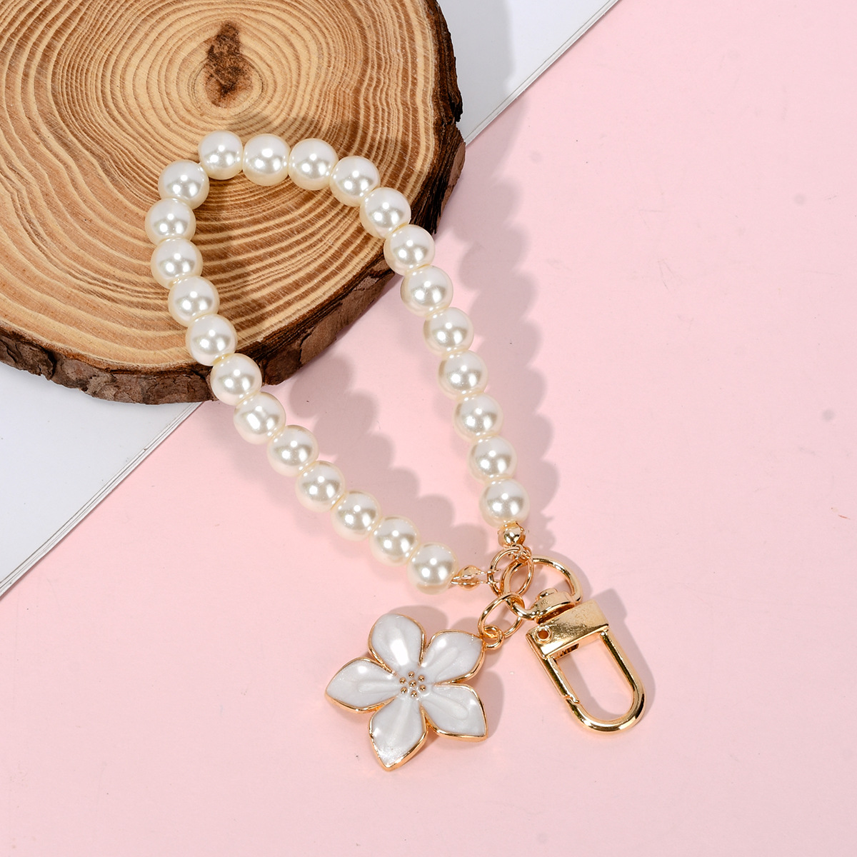 珍珠链条手机链百搭挂件钥匙扣包包diy玩偶挂绳口金包手作配件详情25