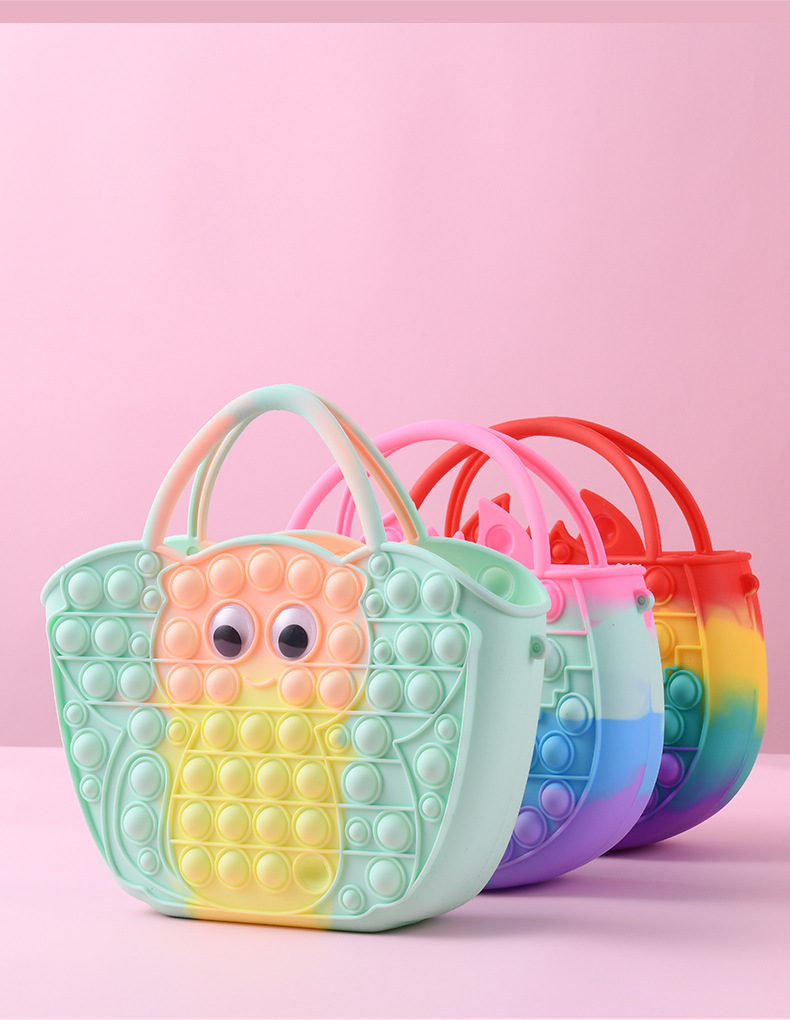Fabricante de suministro directo bolsa de silicona transfronteriza bolsa de mano puzzle juguetes de descompresión al por mayor roedores extintores pioneros nueva versión coreana pic 13